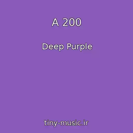 کاور آهنگ A 200 از Deep Purple