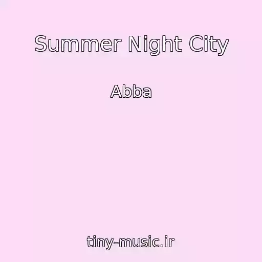 کاور آهنگ Summer Night City از Abba