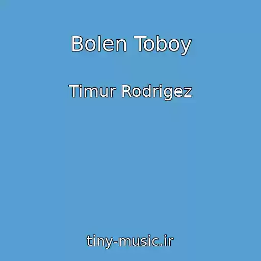 کاور آهنگ Bolen Toboy از Timur Rodrigez