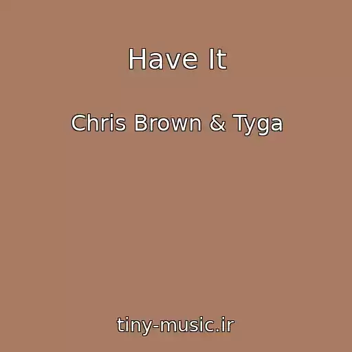 کاور آهنگ Have It از Chris Brown & Tyga