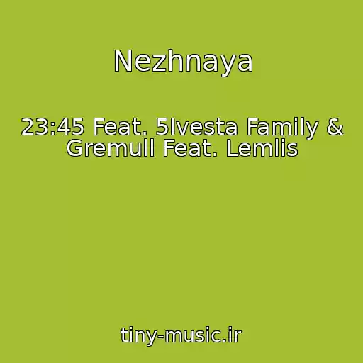 کاور آهنگ Nezhnaya از 23:45 Feat. 5Ivesta Family & Gremull Feat. Lemlis