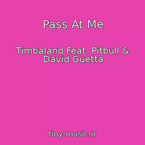 کاور آهنگ Pass At Me از Timbaland Feat. Pitbull & David Guetta