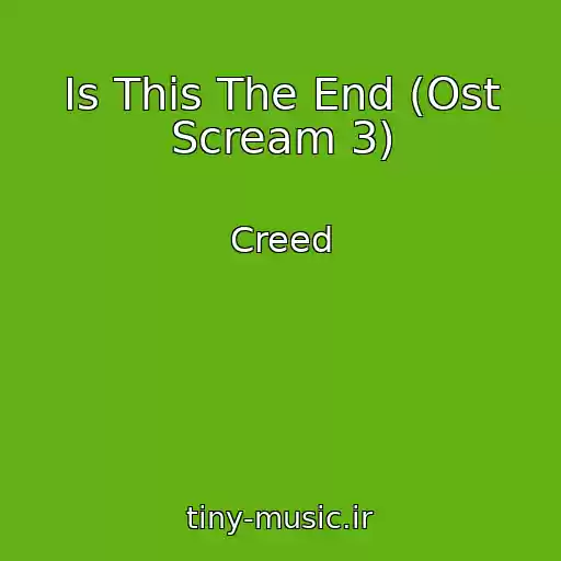 کاور آهنگ Is This The End (Ost Scream 3) از Creed