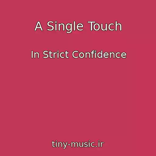کاور آهنگ A Single Touch از In Strict Confidence