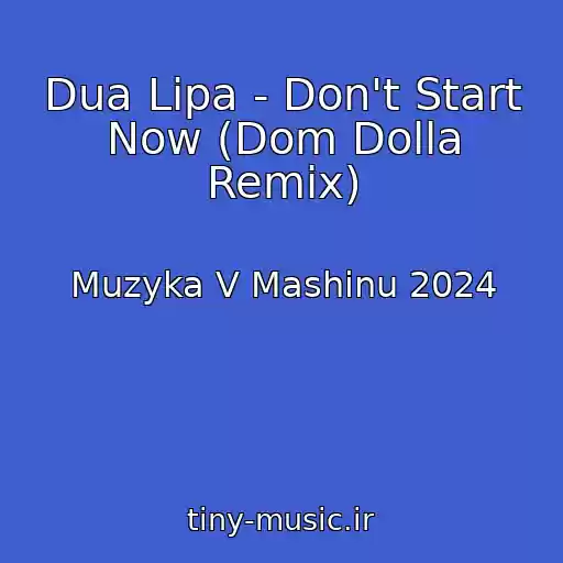 کاور آهنگ Dua Lipa - Don't Start Now (Dom Dolla Remix) از Muzyka V Mashinu 2024