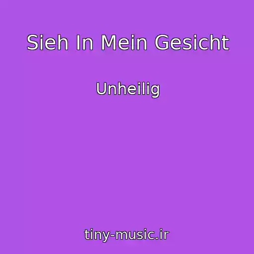 کاور آهنگ Sieh In Mein Gesicht از Unheilig