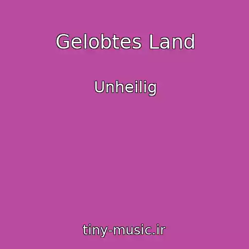 کاور آهنگ Gelobtes Land از Unheilig