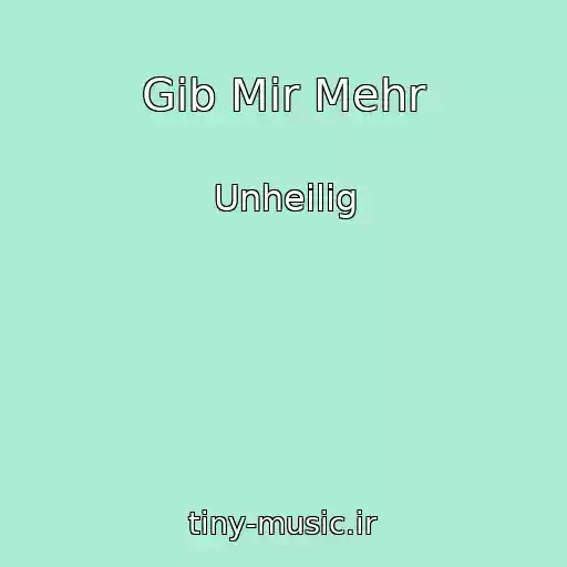 کاور آهنگ Gib Mir Mehr از Unheilig