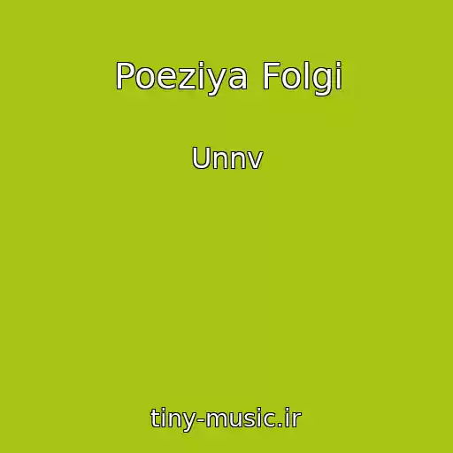 کاور آهنگ Poeziya Folgi از Unnv