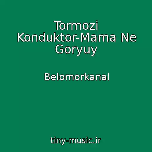 کاور آهنگ Tormozi Konduktor-Mama Ne Goryuy از Belomorkanal