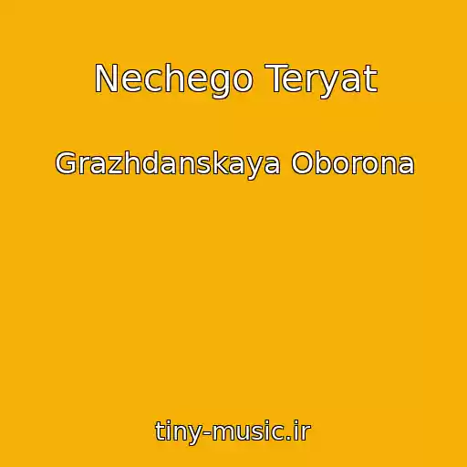 کاور آهنگ Nechego Teryat از Grazhdanskaya Oborona