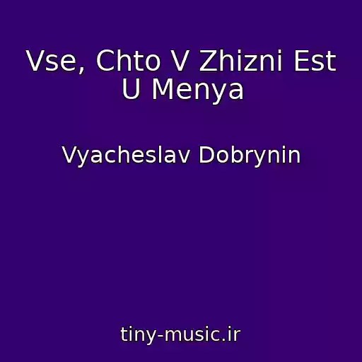کاور آهنگ Vse, Chto V Zhizni Est U Menya از Vyacheslav Dobrynin