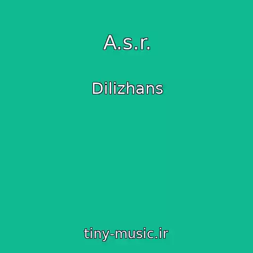 کاور آهنگ A.s.r. از Dilizhans