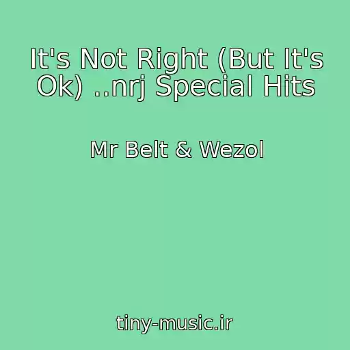 کاور آهنگ It's Not Right (But It's Ok) ..nrj Special Hits از Mr Belt & Wezol