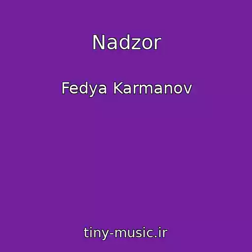 کاور آهنگ Nadzor از Fedya Karmanov