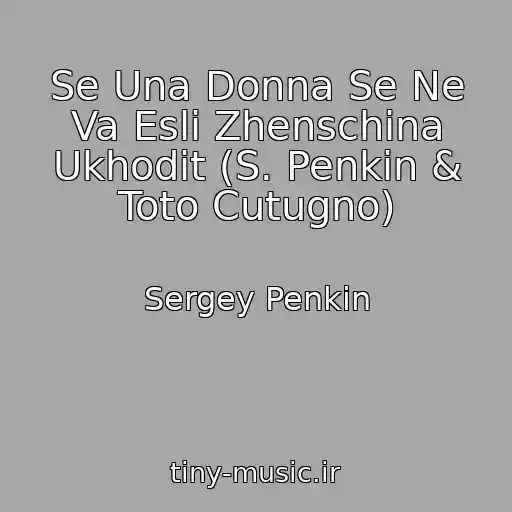 کاور آهنگ Se Una Donna Se Ne Va Esli Zhenschina Ukhodit (S. Penkin & Toto Cutugno) از Sergey Penkin