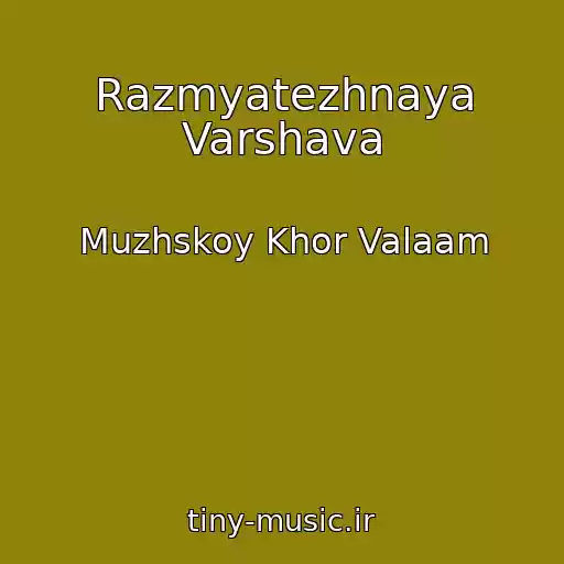 کاور آهنگ Razmyatezhnaya Varshava از Muzhskoy Khor Valaam