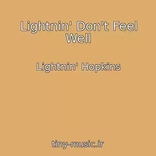 کاور آهنگ Lightnin' Don't Feel Well از Lightnin' Hopkins