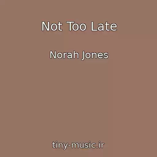 کاور آهنگ Not Too Late از Norah Jones