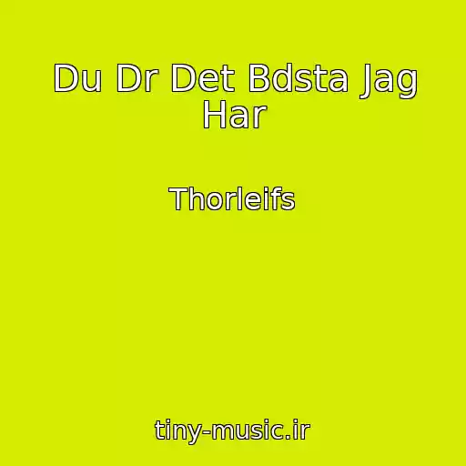 کاور آهنگ Du Dr Det Bdsta Jag Har از Thorleifs