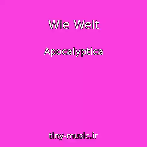 کاور آهنگ Wie Weit از Apocalyptica