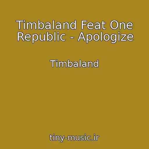 کاور آهنگ Timbaland Feat One Republic - Apologize از Timbaland