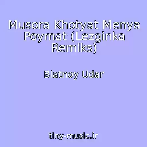 کاور آهنگ Musora Khotyat Menya Poymat (Lezginka Remiks) از Blatnoy Udar