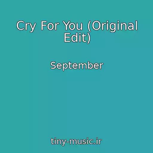 کاور آهنگ Cry For You (Original Edit) از September