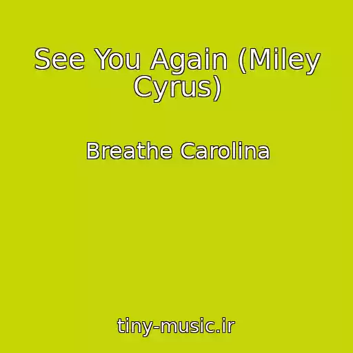 کاور آهنگ See You Again (Miley Cyrus) از Breathe Carolina