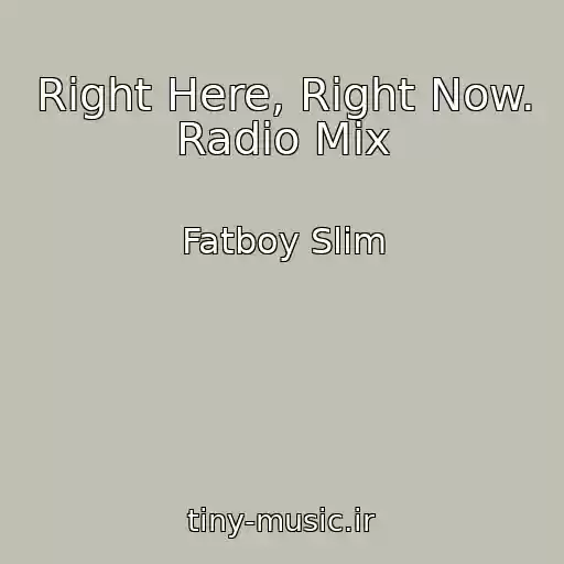کاور آهنگ Right Here, Right Now. Radio Mix از Fatboy Slim