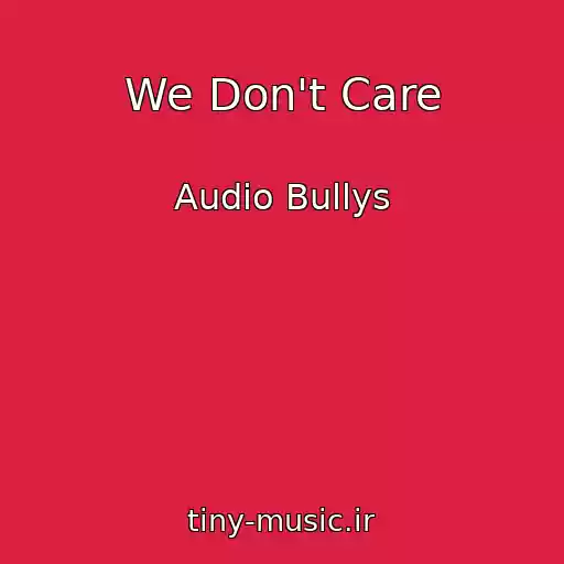 کاور آهنگ We Don't Care از Audio Bullys