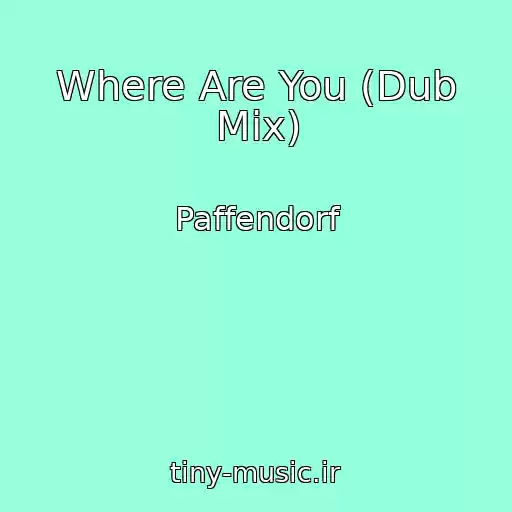 کاور آهنگ Where Are You (Dub Mix) از Paffendorf