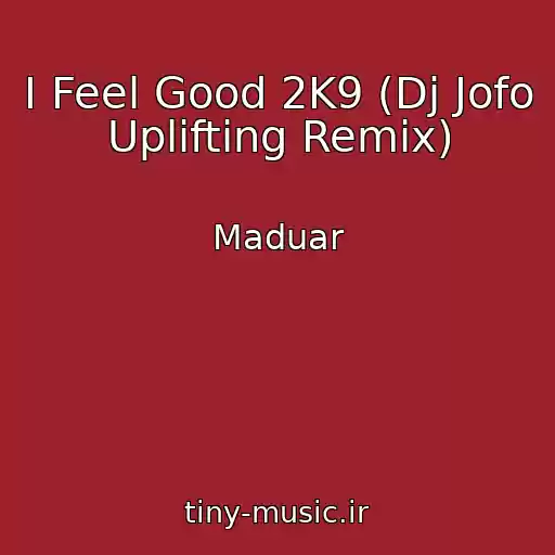 کاور آهنگ I Feel Good 2K9 (Dj Jofo Uplifting Remix) از Maduar