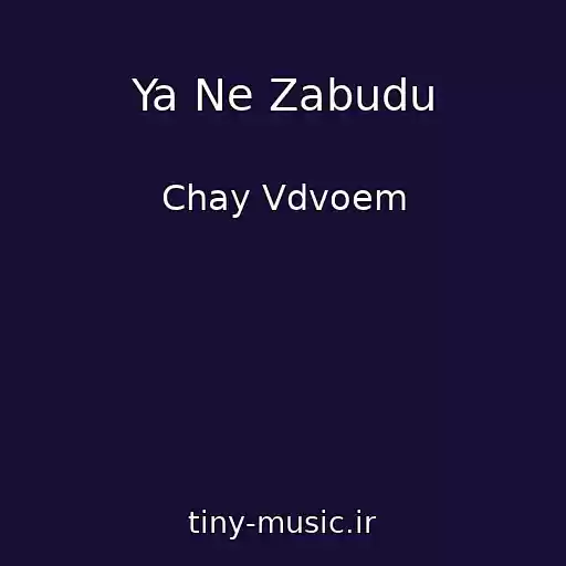 کاور آهنگ Ya Ne Zabudu از Chay Vdvoem