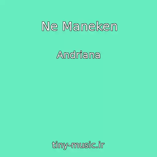 کاور آهنگ Ne Maneken از Andrіana