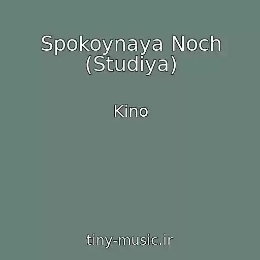 کاور آهنگ Spokoynaya Noch (Studiya) از Kino
