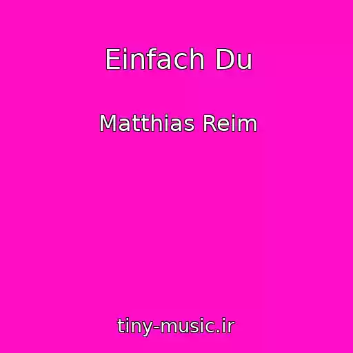 کاور آهنگ Einfach Du از Matthias Reim