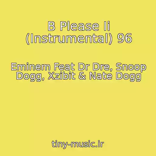 کاور آهنگ B Please Ii (Instrumental) 96 از Eminem Feat Dr Dre, Snoop Dogg, Xzibit & Nate Dogg