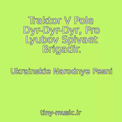 کاور آهنگ Traktor V Pole Dyr-Dyr-Dyr, Pro Lyubov Spivaet Brigadir. از Ukrainskie Narodnye Pesni