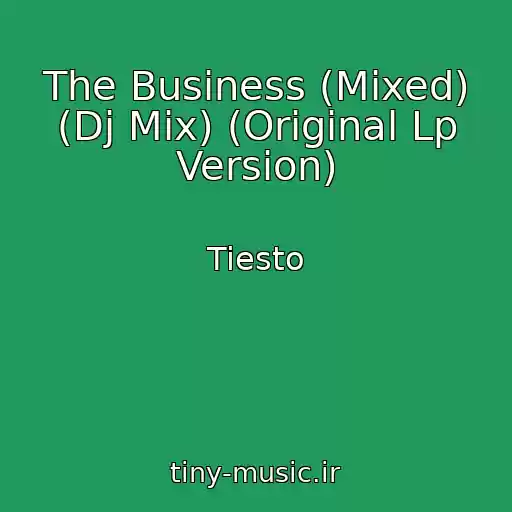 کاور آهنگ The Business (Mixed) (Dj Mix) (Original Lp Version) از Tiesto