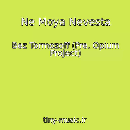 کاور آهنگ Ne Moya Nevesta از Bez Tormozoff (Pre. Opium Project)