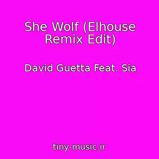 کاور آهنگ She Wolf (Elhouse Remix Edit) از David Guetta Feat. Sia