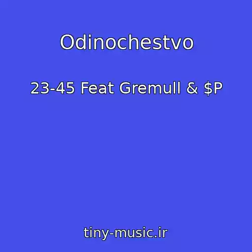 کاور آهنگ Odinochestvo از 23-45 Feat Gremull & $P