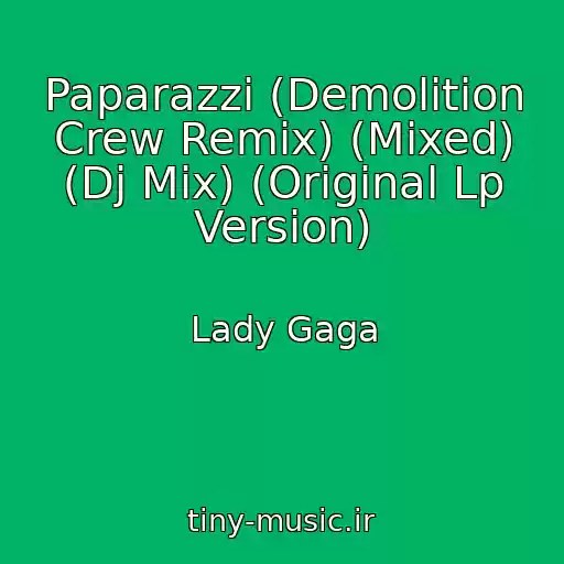 کاور آهنگ Paparazzi (Demolition Crew Remix) (Mixed) (Dj Mix) (Original Lp Version) از Lady Gaga