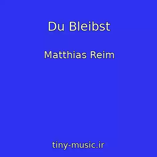 کاور آهنگ Du Bleibst از Matthias Reim