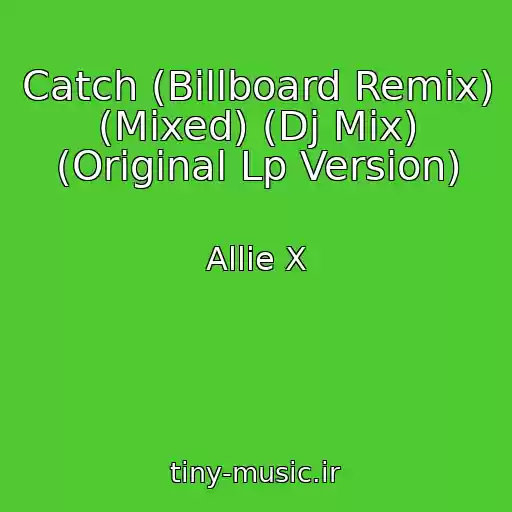کاور آهنگ Catch (Billboard Remix) (Mixed) (Dj Mix) (Original Lp Version) از Allie X