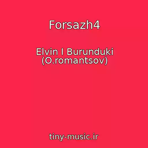 کاور آهنگ Forsazh4 از Elvin I Burunduki (O.romantsov)