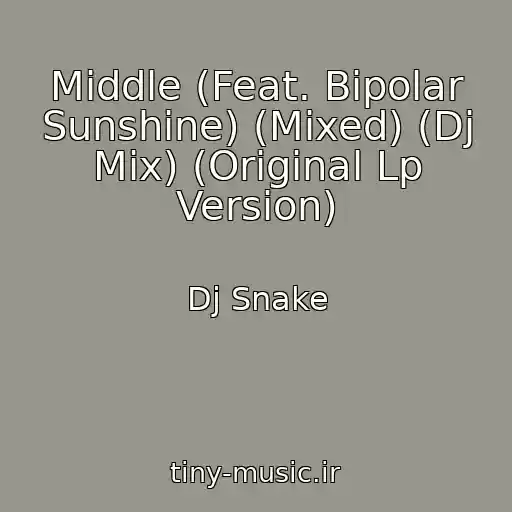 کاور آهنگ Middle (Feat. Bipolar Sunshine) (Mixed) (Dj Mix) (Original Lp Version) از Dj Snake
