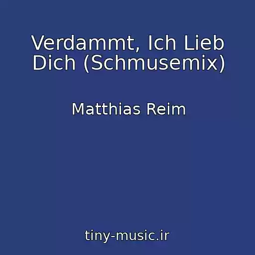 کاور آهنگ Verdammt, Ich Lieb Dich (Schmusemix) از Matthias Reim