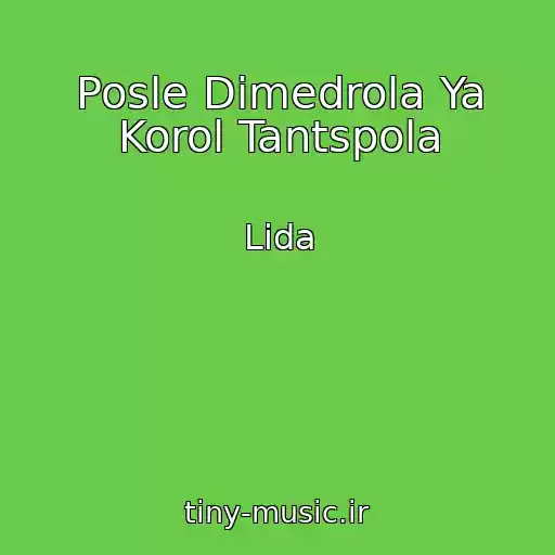 کاور آهنگ Posle Dimedrola Ya Korol Tantspola از Lida